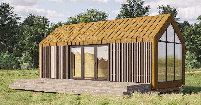 Tinyhouse i flot design